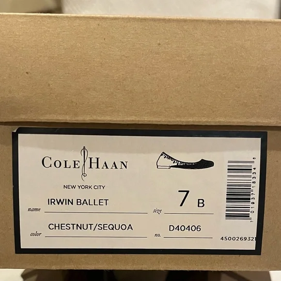 Cole Haan Brown Woven Flats - Picture 2 of 7